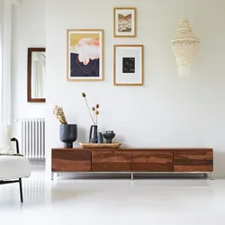 TV Möbel Palisander 205cm Wohnzimmer Hifi Sideboard TV Rack Fernsehschrank