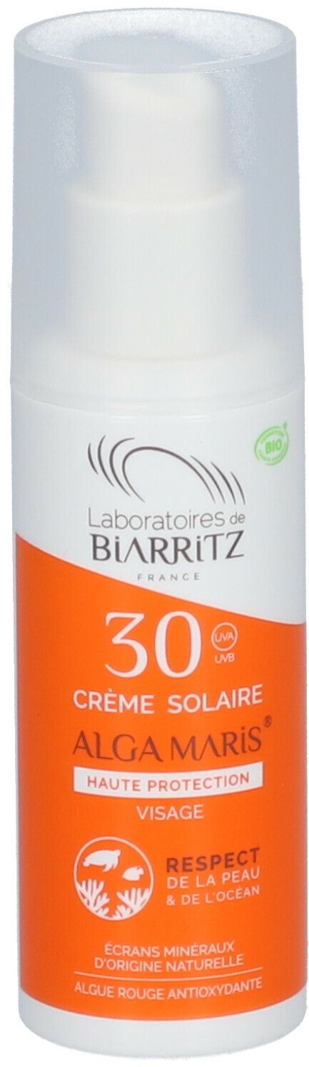 Laboratoires de BIARRITZ Alga Maris® Crème Solaire Visage SPF30 50 ml crème protection solaire