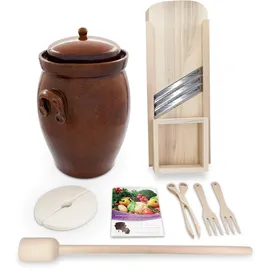 K&K Keramik Gärtopf-Set 16,0 Liter [Form 2]