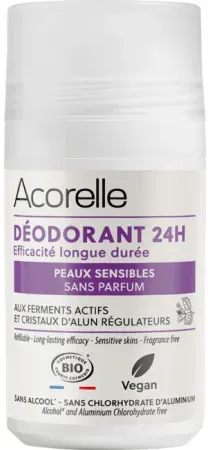Acorelle Deodorant Roll-On 24h Empfindliche Haut Bio Zertifiziert 50ml