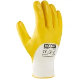 teXXor 2358 Arbeitshandschuhe mit Nitril-Beschichtung weiß/gelb, VE 144 Paar 11/XXL