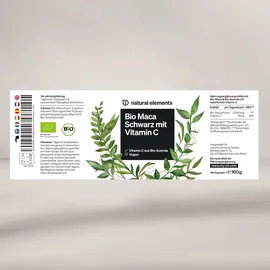 Natural Elements Bio Maca Schwarz Kapseln 180 St.