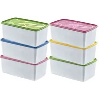 6 x Hochwertige Gefrierdosen mit Deckel 3500 ml Tiefkühldosen Gefrierbox Tiefkühlbox Vorratsdosen luftdicht