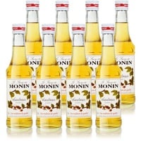 8x Monin Haselnuss / Noisette Sirup, 250 ml Flasche