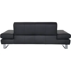 W.Schillig Couch Leder 2-Sitzer Braun