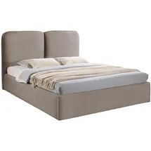 Mirjan24 Polsterbett Hellbraun, Textil, Rechteckig, 140x200 cm, Schlafzimmer, Betten, Polsterbetten