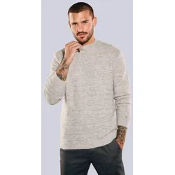 emilio adani Herren Pullover uni weiß regular Stehkragen - XXL