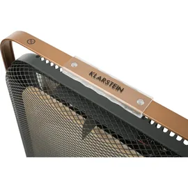 Klarstein HeatPal Marble Blackline Infrarot-Heizung 1300W Wärmespeicher Marmor Aluminium