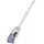Logilink CQ3122S RJ45 Patchkabel CAT 6a S/FTP 30 m Grau mit Rastnasenschutz, Flammwidrig, Gesamtschirm, Halogenfrei, Paarschirm 1 St.