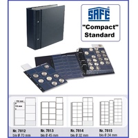 Münzalbum-Compact-Standard-Blau SAFE-7810 4-Münzhüllen 7812 7813 7814 7815 MIX