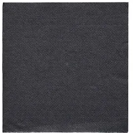 Papstar Servietten "DAILY Collection" 1/4-Falz 24 cm x 24 cm schwarz,