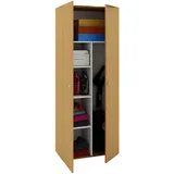 VCM Holz-Besenschrank 6 Fächer Maße ca. 70x178x40 cm