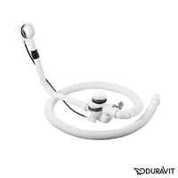 Duravit Ab-/Überlaufgarnitur Quadroval d 5,2cm, m Bodenz, lg. Ausführung,
