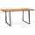 KADIMA DESIGN Bürotisch Massivholz Baumkante Industrial 180x90 cm Akazie XXL mit Chromgestell Goldbraun Handarbeit Tarn Kollektion Kadima Design