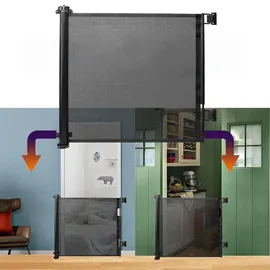 Relaxdays Türschutzgitter, schwarz