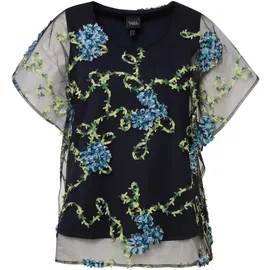 Ulla Popken Druckbluse blau XL-XXL