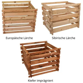 Gartenwelt Riegelsberger Delta Komposter Holz kdi 90 x 90 x 70 cm