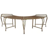vidaXL Baumbank 160 x 80 x 44 cm Antikbraun