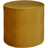 Woood Hocker Sara Samt 46 x 46 x 46 cm Gelb