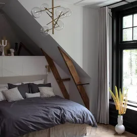 Damai »Mik« Leinen-Optik grau