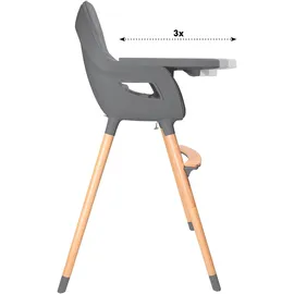 BabyGO Hochstuhl Skandi grey