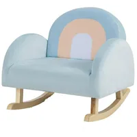 KOMFOTTEU Kindersessel Kindersofa, Schaukelstuhl,für Kinder 3-5 Jahre,blau blau