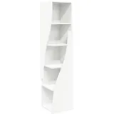 MOBCANT Modern Eckschrank & Aufbewahrungsschränke Holzwerkstoff Schließfächer mit Stauraum Spind Schrank für Badezimmer Wohnzimmer Arbeitszimmer Flur (32 x 32 x 140 cm)