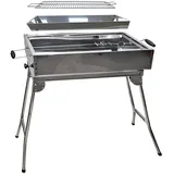 Grillpeter Mangal Kairat Grill Edelstahl rostfrei Grill mit Grillrost