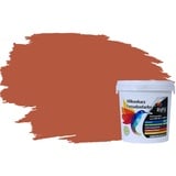 RyFo Colors Silikonharz Fassadenfarbe Lotuseffekt Trend Orangetöne Rotorange 1l - bunte Fassadenfarbe, weitere Orange Farbtöne und Größen erhältlich, Deckkraft Klasse 1