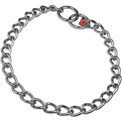 Hundehalsband Hs Sprenger Verbindungen Silberfarben 4 mm Verdreht 65 cm