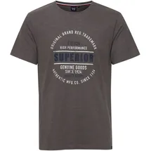 FQ1924 T-Shirt FQ1924 "T-Shirt FQRiko", Herren, Gr. S, grau (pewter mix), Obermaterial: 100% Baumwolle CO., Shirts T-Shirt