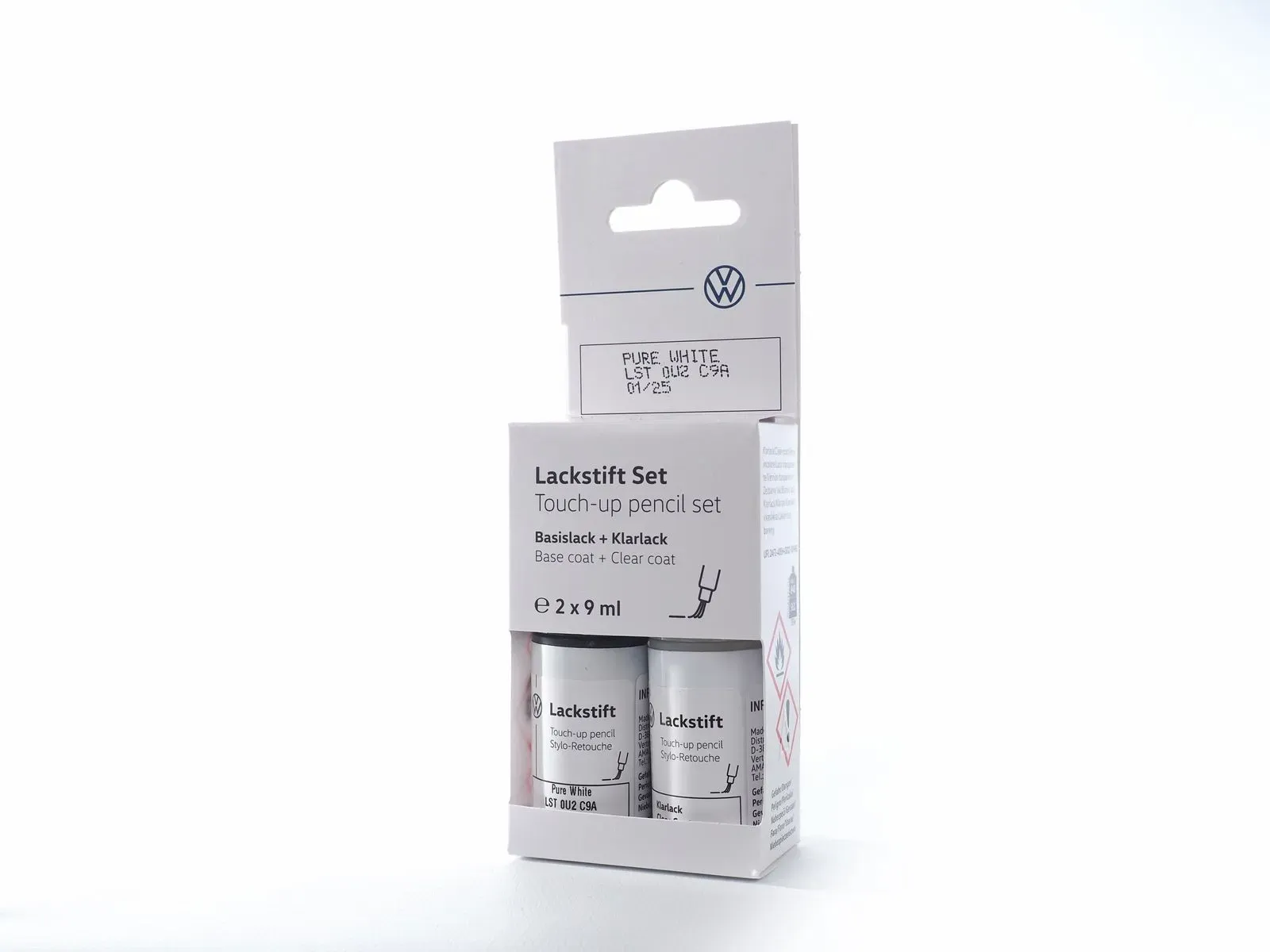 Original Volkswagen Audi Lackstift-Set Zyclam-Perleffekt (pink)