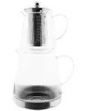 zoha Induktionsgeeignet Teekannen - Set - Zoha Pyramide XL Teekanne aus Glas