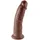 KING COCK Dildo 23 cm mit Saugnapf - Braun