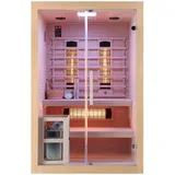 SANOTECHNIK Infrarotkabine TWINCOMBI Sauna+Infrarot 2 Personen; 130x120x200 cm, Freizeit, Wellness, Infrarotkabinen