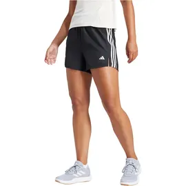 adidas 3-Streifen High-Rise Damen Shorts, schwarz - M