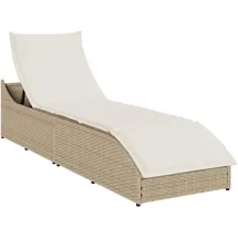 vidaXL Klappliege 111 x 58 x 23 cm Beige
