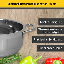 Krüger Manhattan Bratentopf 16 cm