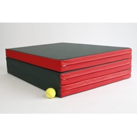 NiroSport Weichbodenmatte Turnmatte Gymnastikmatte 210 x 100 x 8 cm klappmatte Schutzmatte (einzeln, 1er-Pack), abwaschbar, robust grün
