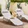 SoBuy Gartenliege 2-er Set Beige