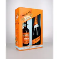 Mionetto Alkoholfrei Geschenke-Set – (1x Mionetto Prosecco 0,0% und 1x Aperitivo 0,0%) – Italienischer Genuss ohne Alkohol – Prickelnd, fruchtig, stilvoll – Hervorragend für Aperitif