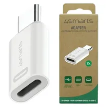 4smarts USB-C auf Lightning Adapter 0,1 m Weiß
