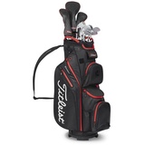 Titleist Cart 14 StaDry Golftasche, Schwarz/Schwarz/Rot