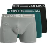 JACK & JONES SENSE TRUNKS unifarben Blau / Schwarz S 3er Pack