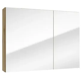 DEFTRANS Spiegelschrank Rietti (B x H: 80 x 60 cm, Holz, Eiche Evoke)