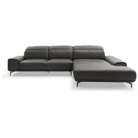 Musterring Ecksofa MR 2490 Leder Anthracite 342 x 207 cm