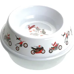 Booster Cat, bol alimentaire - Blanc/Rouge/Noir