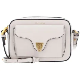 Coccinelle Beat Soft Umhängetasche Leder Beige/White
