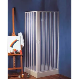 Forte Bari Eckdusche mit Falttür rechts 80 x 80 cm weiß