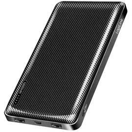 Logilink Powerbank 10000 mAh, 2x USB-A USB-C, schwarz